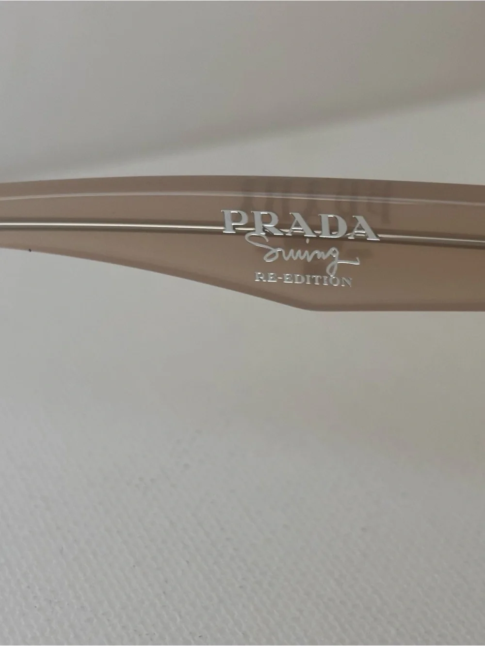Prada Women's Translucent Nude Square Optical Glasses